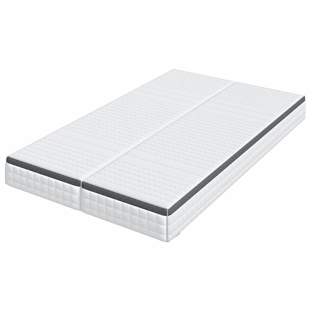 Madras 2 Pcs Hvid, Grå 60 200 Cm Strikket Stof - Billede 4