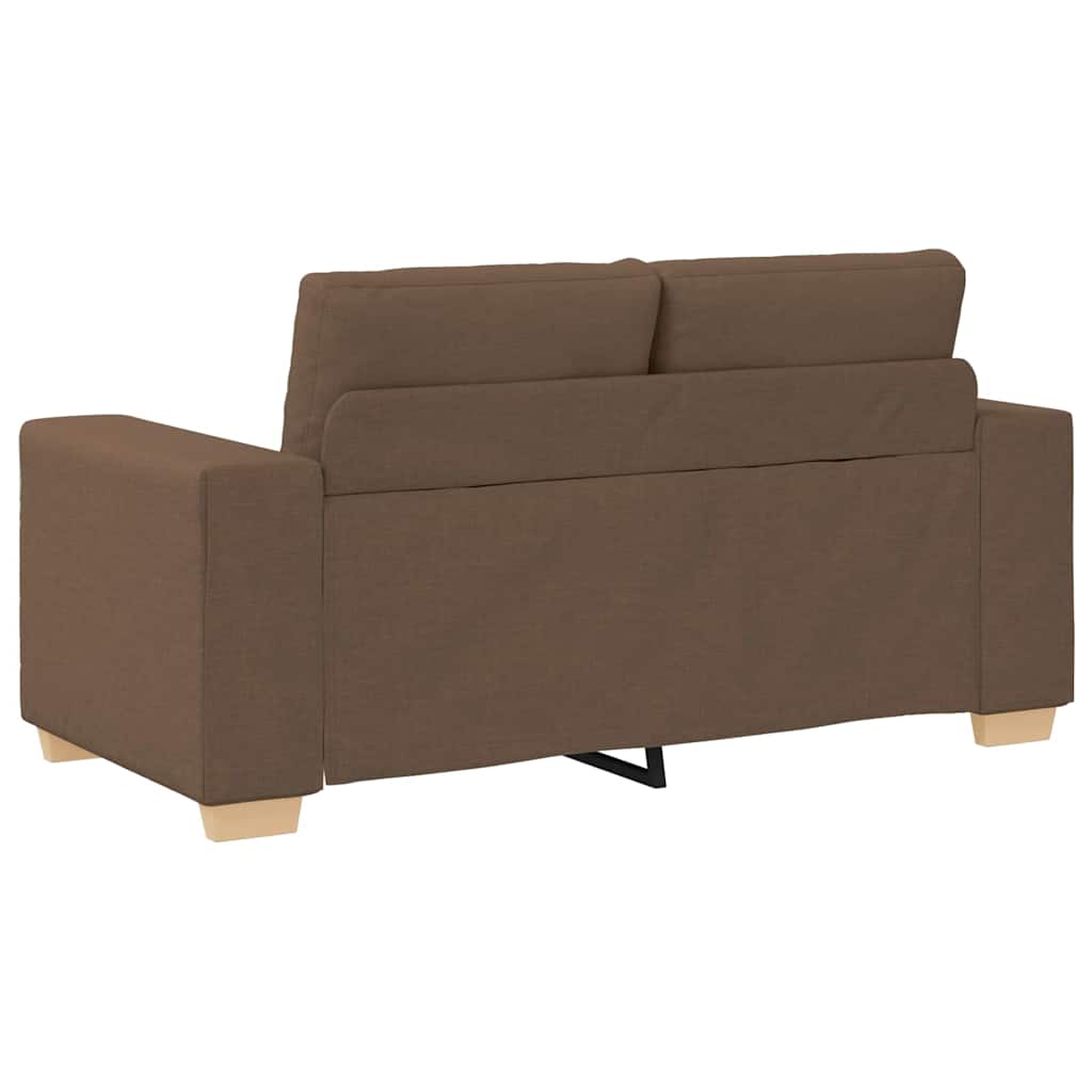 Sofa Sæt Med Pude Med Pude 2 Pcs Brun 221 X 78 X 80 Cm Stof - Billede 6