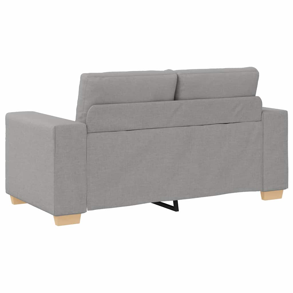 Sofa Sæt Med Pude Med Pude 2 Pcs Grå 221 X 78 X 80 Cm Stof - Billede 6