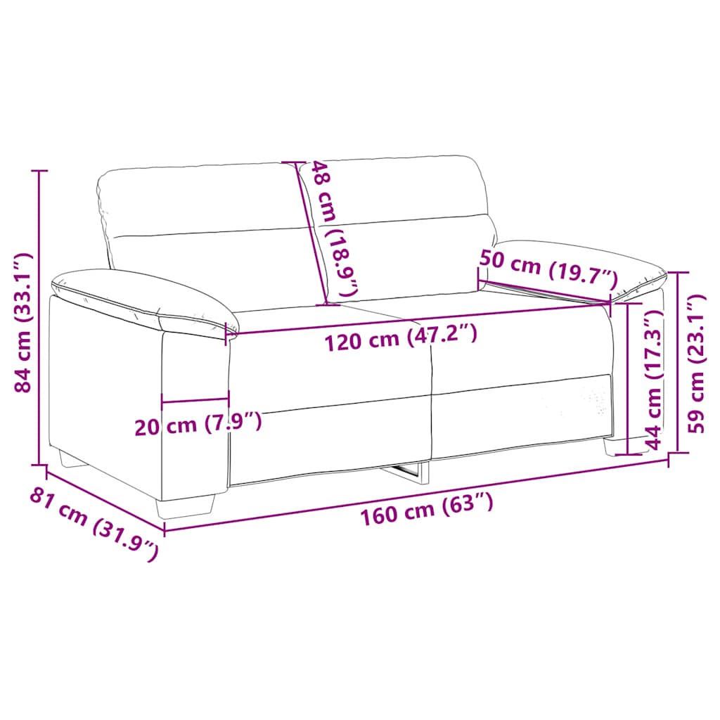 2-personers Sofa 160x81x84 Cm Hør - Billede 9