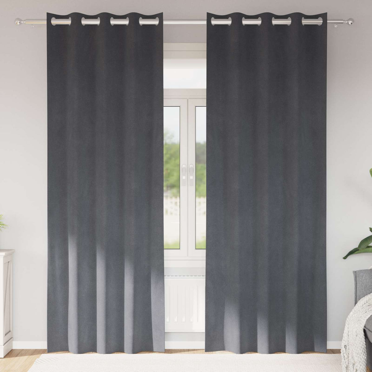 Mørklægningsgardiner 2 Stk. Fløjl - Variant 4107287