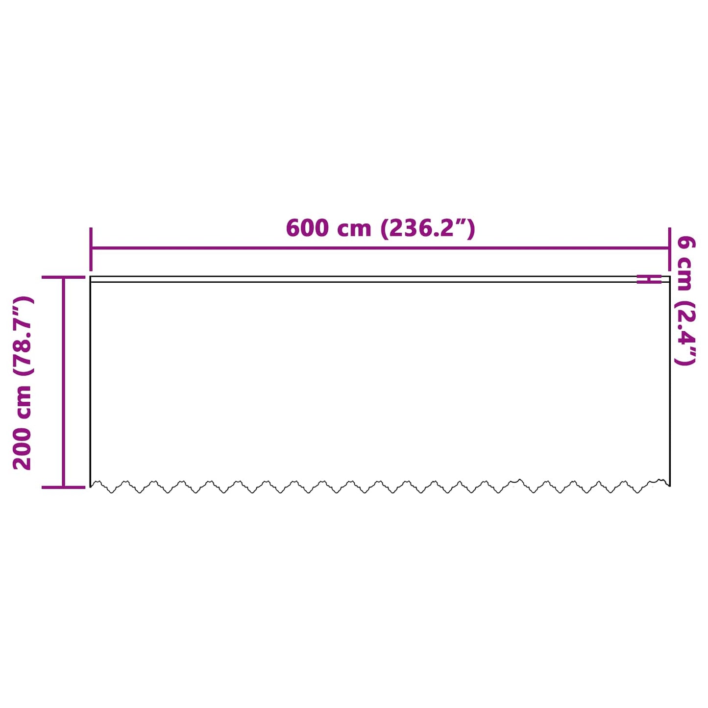 Lace Gardin Med Gardiner Blomstret 200 X 600 Cm Polyester - Billede 8