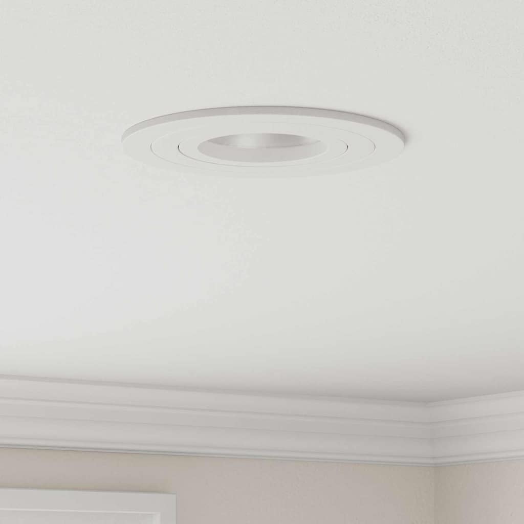 Spotlights Med Spotlights 6 Pcs Hvid 9 X 9 X Cm Aluminium - Hovedbillede