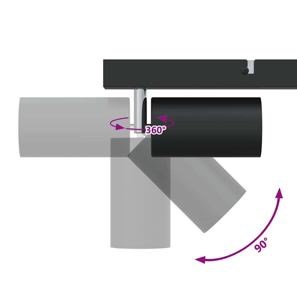 Loftsspot Sort 26 X 26 X 16.5 Cm Stål - Billede 13
