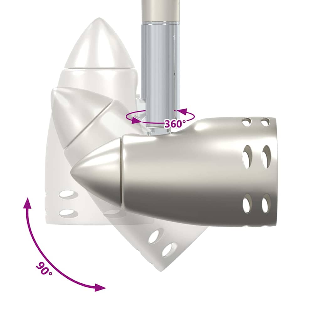 Loftsspot Matte Nickel 36,5 X 10 X 12,5 Cm Stål - Billede 13