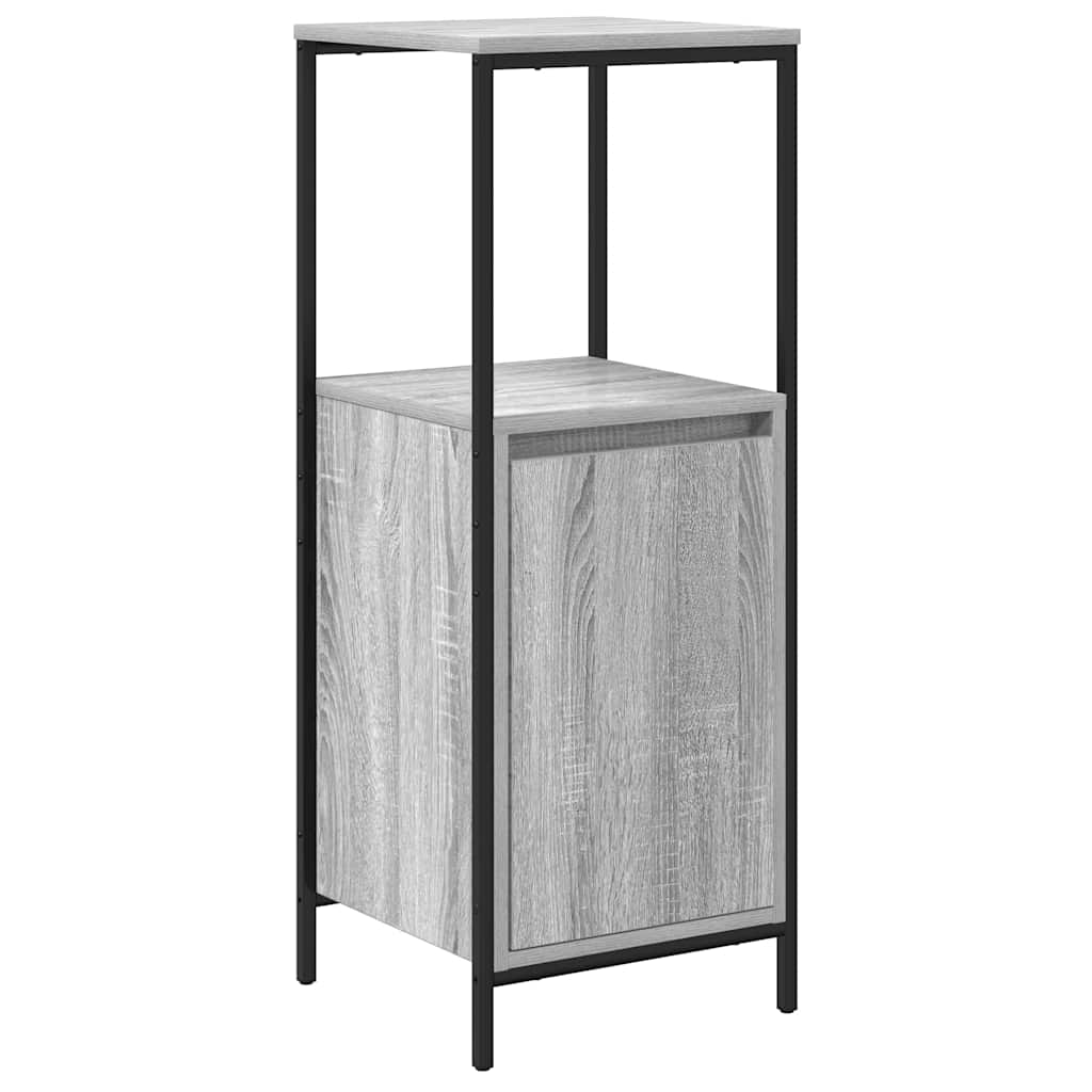 Badeværelsesmøbel Sæt Med Hylde 5 Pcs Grå 76,5 X 35 X 95 Cm - Billede 5