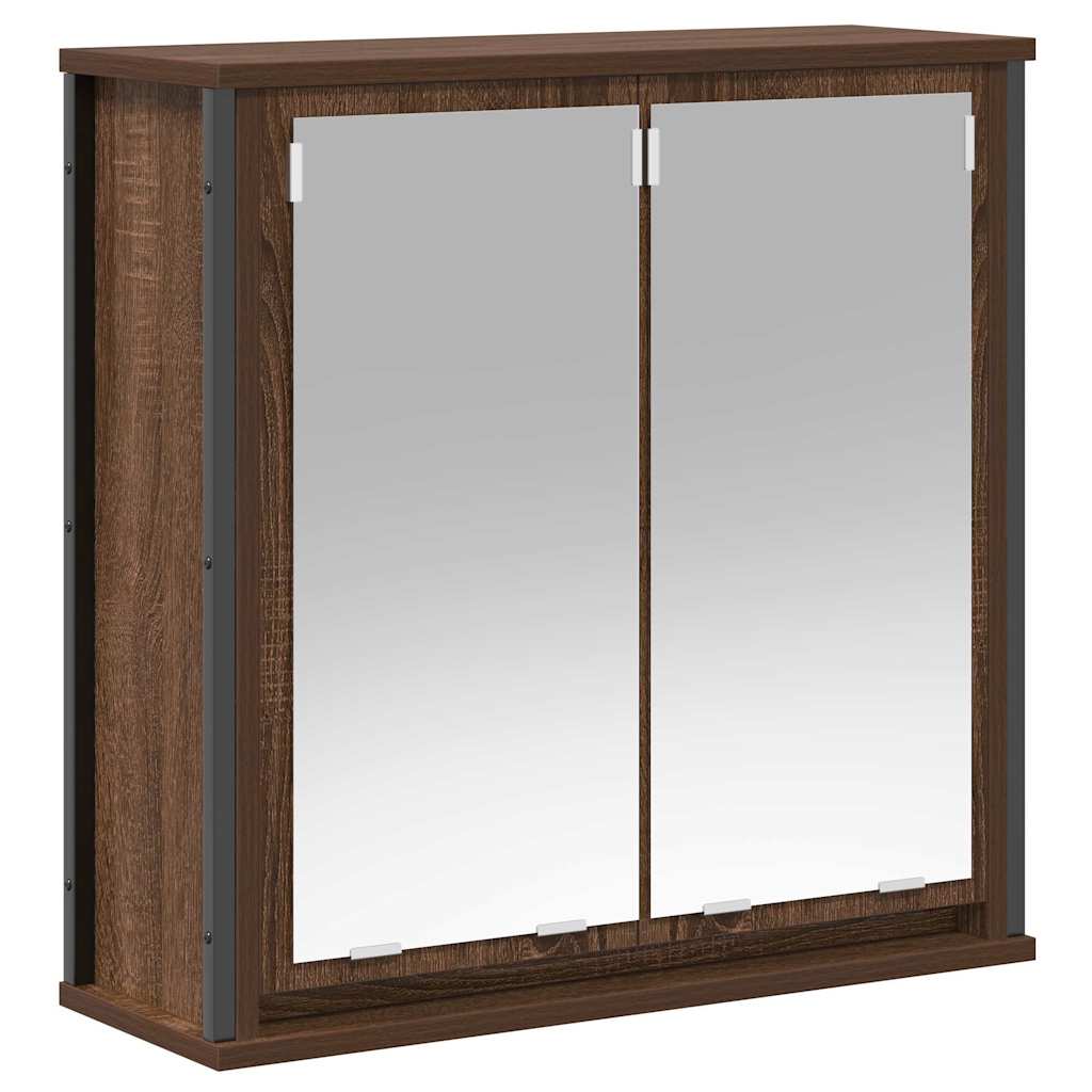 Badeværelsesmøbel Sæt Med Hylde 5 Pcs Brun 76,5 X 35 X 95 Cm - Billede 8