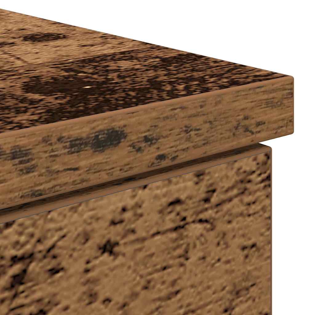 Bord Med Skuffe Gammelt Træ 140 X 49 X 76 Cm Konstrueret Træ - Billede 9