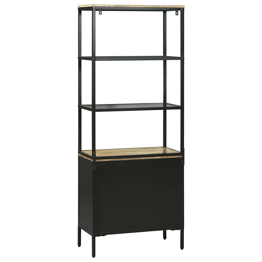 Highboard Brun 70 X 35 X 180 Cm Massivt Mangotræ - Billede 7