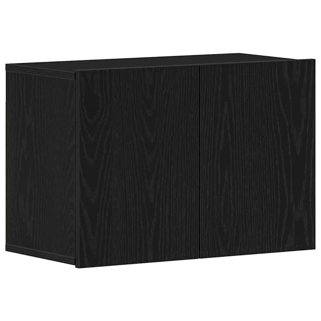 Tv-skab Sort Egetræ 60x30x41 Cm Konstrueret Træ - Billede 2