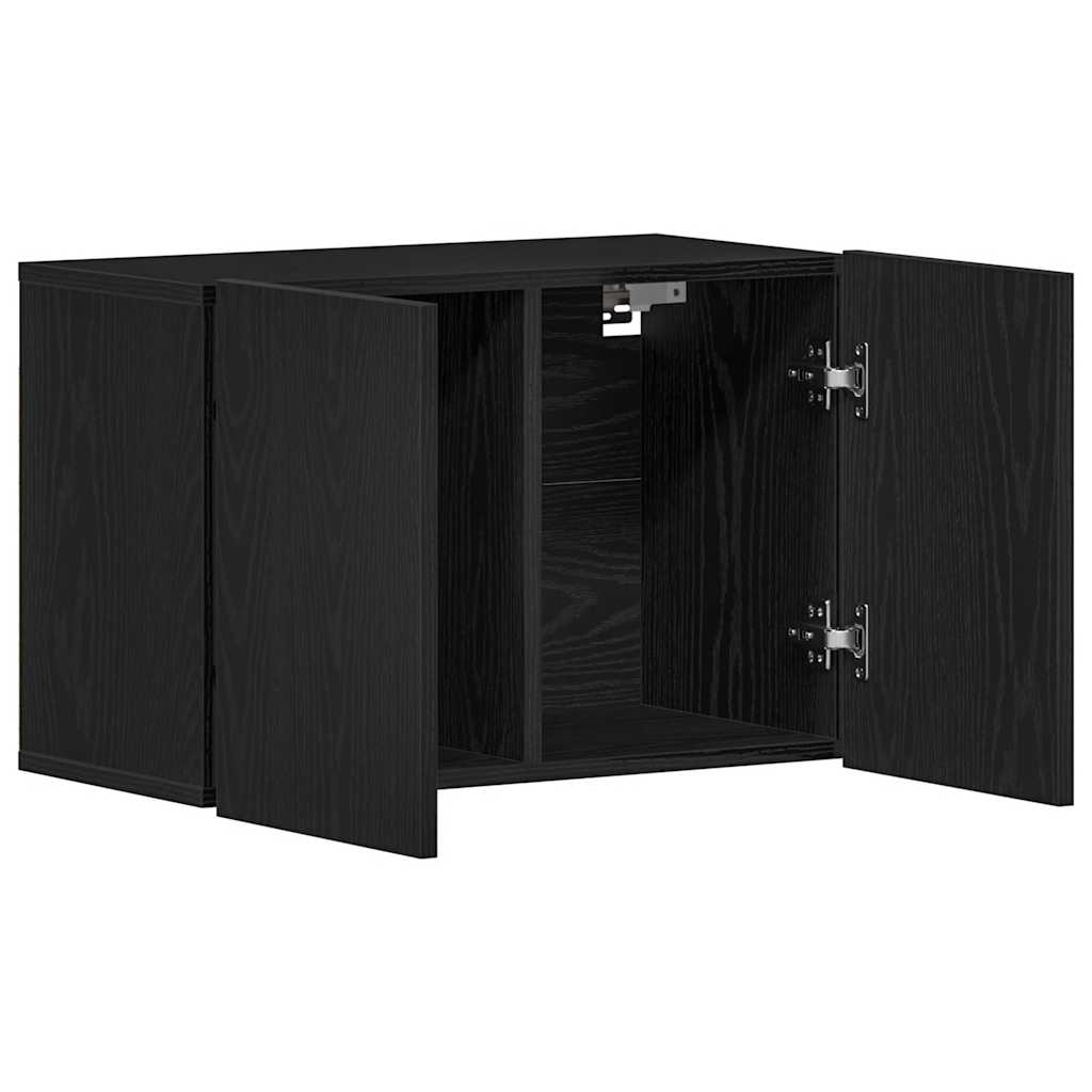 Tv-skab Sort Egetræ 60x30x41 Cm Konstrueret Træ - Billede 5