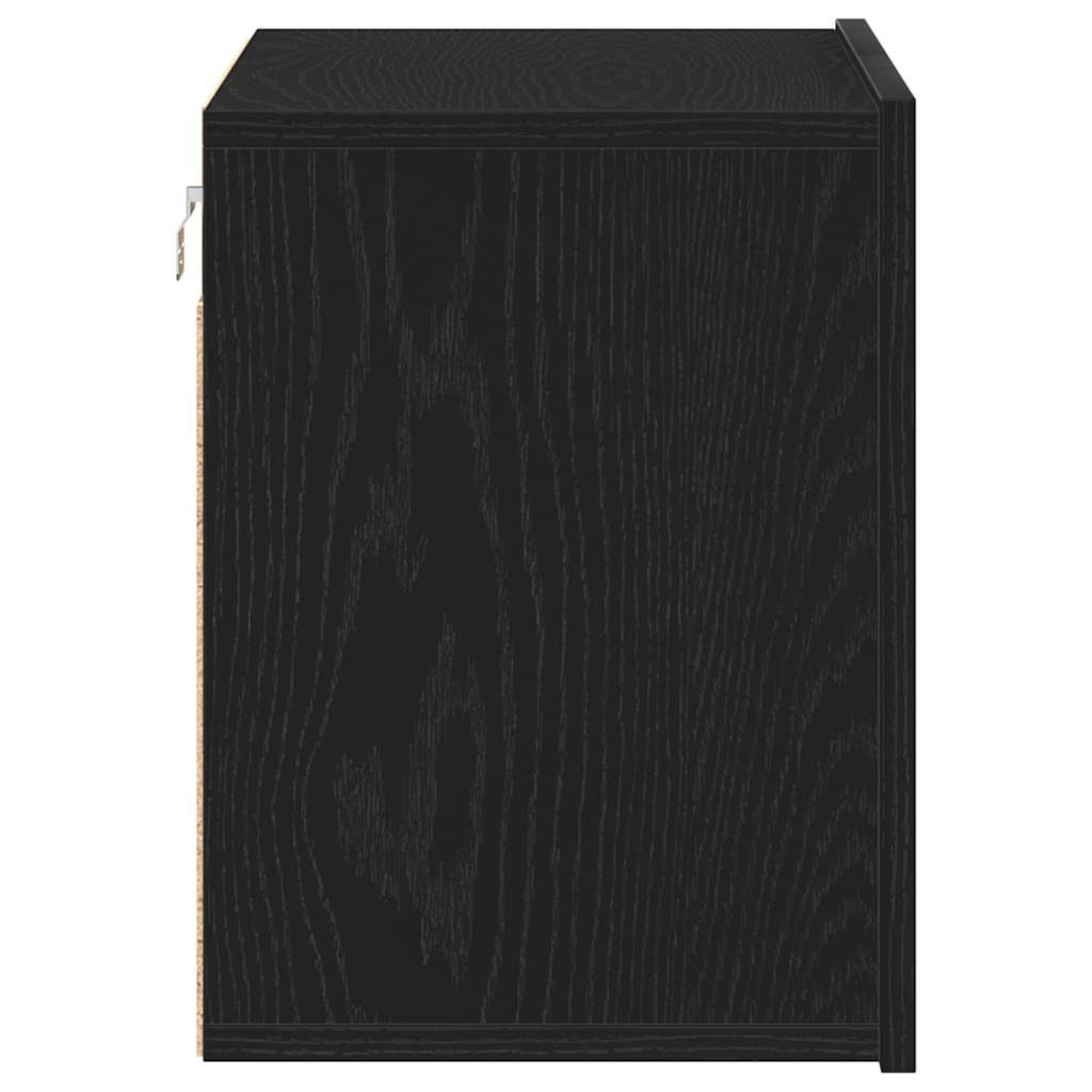 Tv-skab Sort Egetræ 60x30x41 Cm Konstrueret Træ - Billede 7