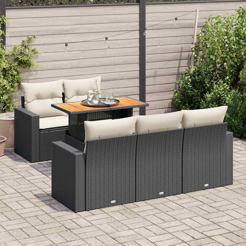 Sofasæt Til Haven 6 Dele Med Hynder Polyrattan - Variant 3326989