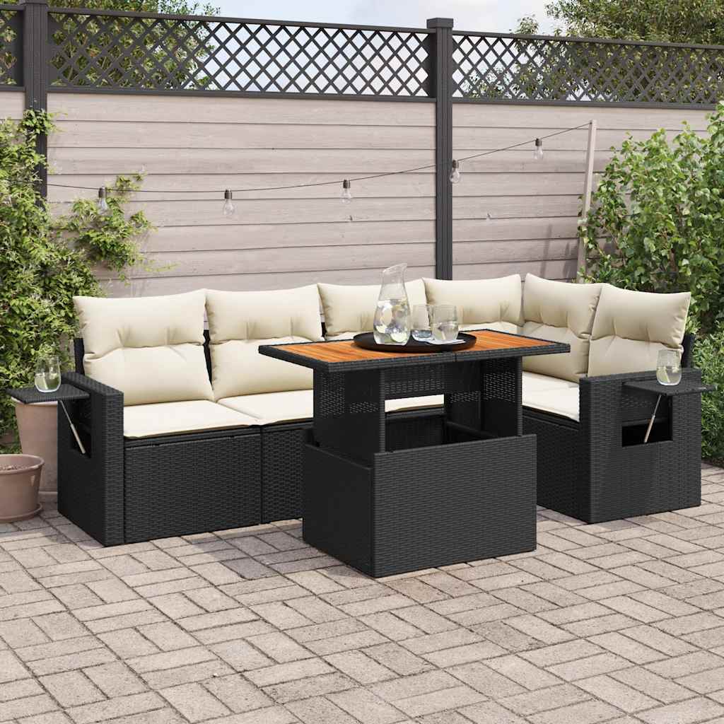 Sofasæt Til Haven 6 Dele Med Hynder Polyrattan - Variant 3327150