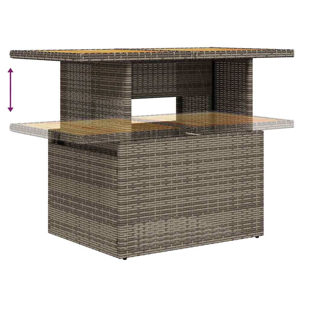 Sofasæt til Haven 10 Dele med Hynder Polyrattan Grå - billede 11