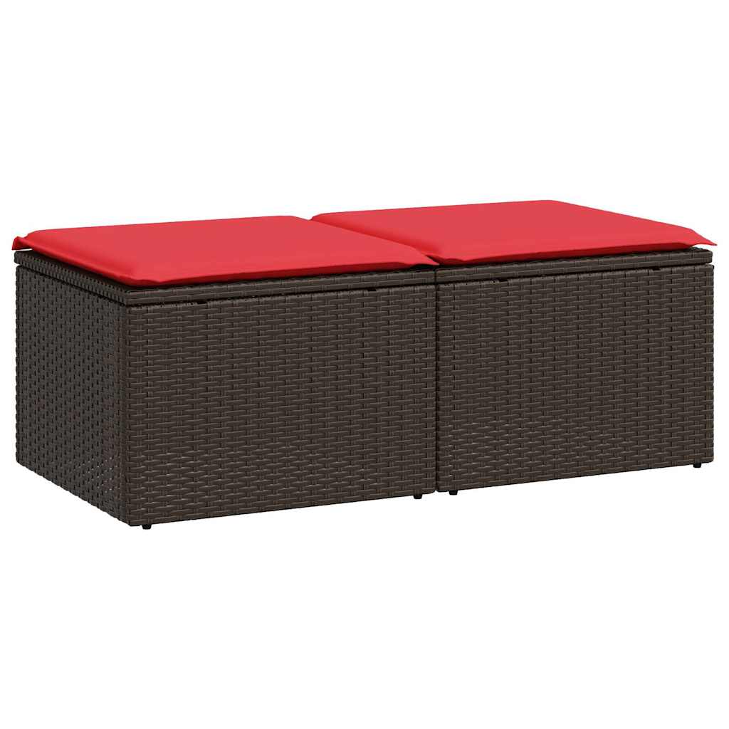 Sofasæt Til Haven 2 Dele Med Hynder Polyrattan Akacietræ