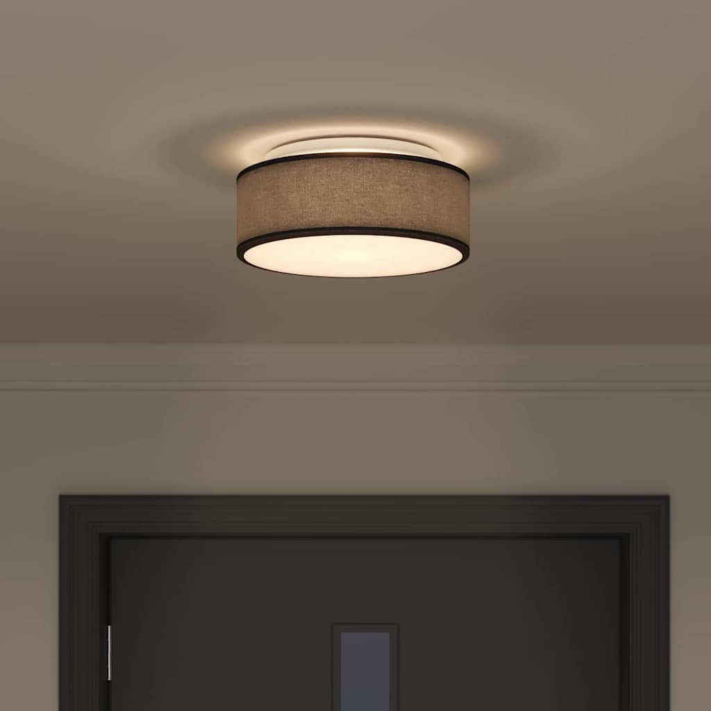 Loftlampe Sort 30 X 13,5 Cm Stof - Billede 4