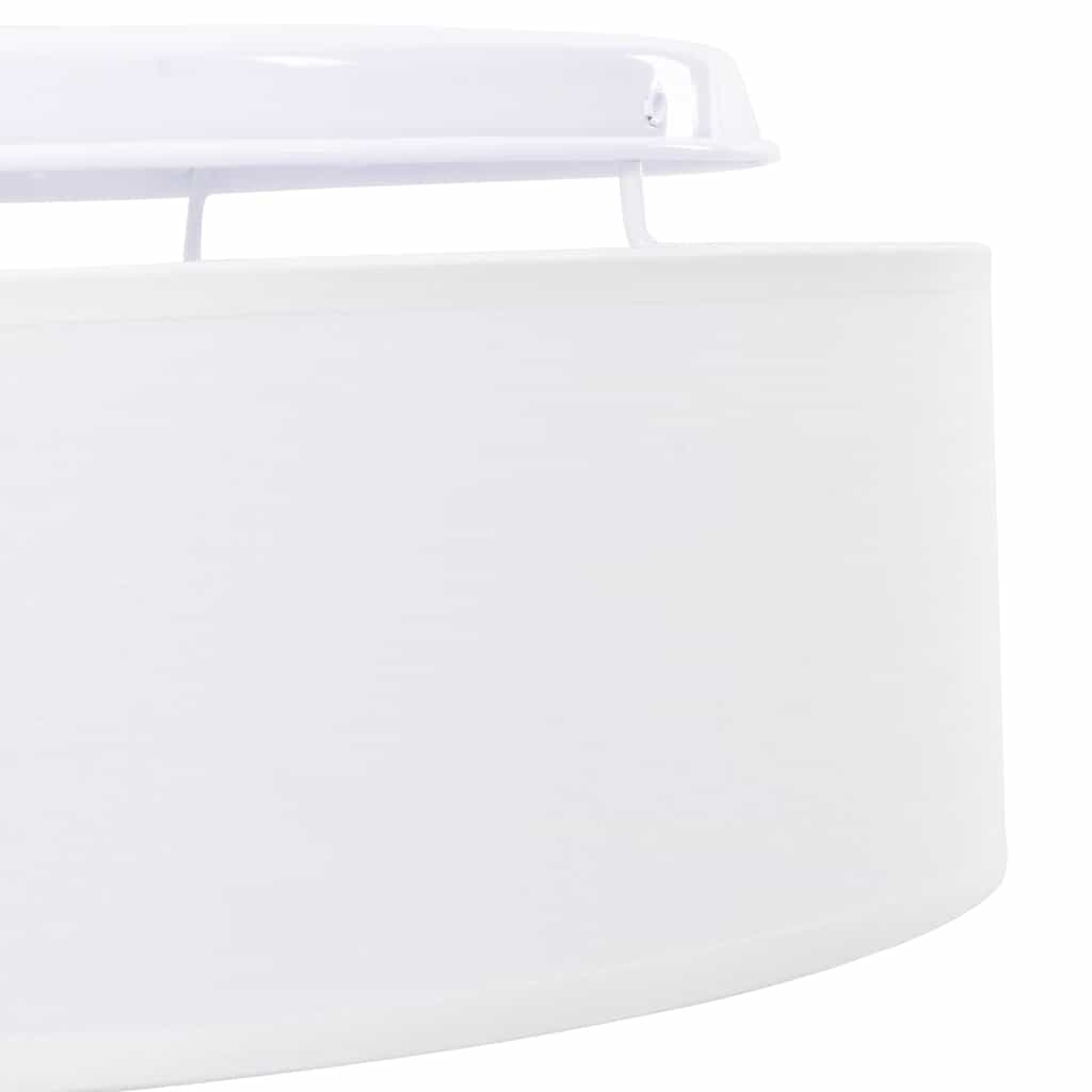 Loftlampe Hvid 30 X 13,5 Cm Stof - Billede 8
