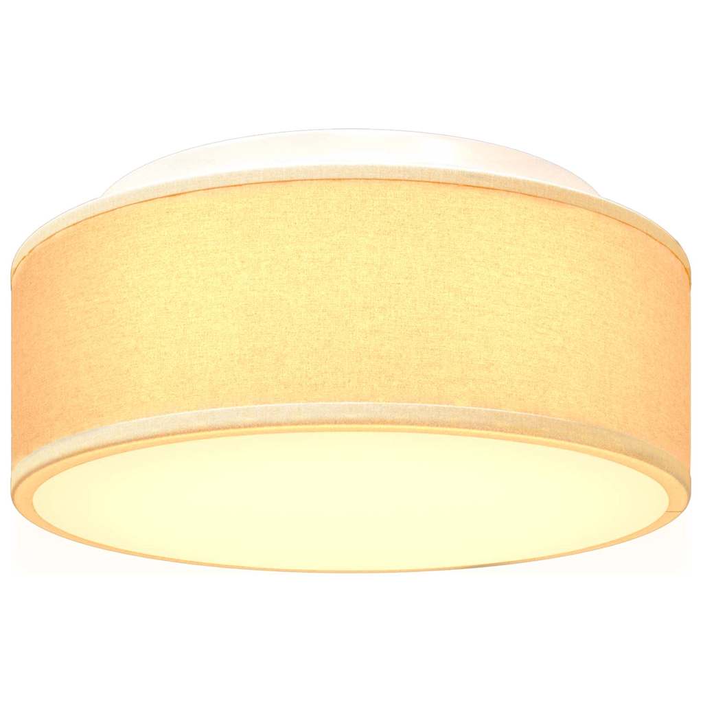 Loftlampe Hvid 30 X 13,5 Cm Stof - Billede 10