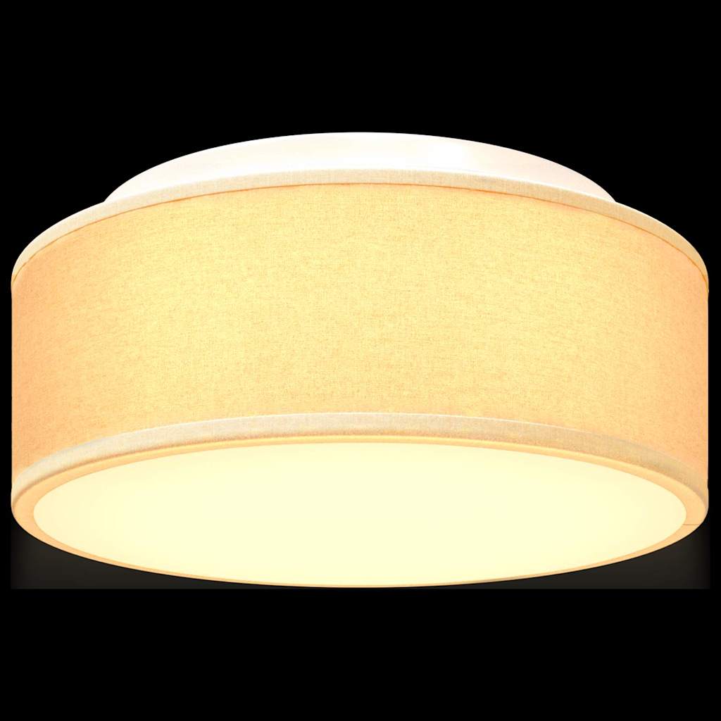 Loftlampe Hvid 30 X 13,5 Cm Stof - Billede 11