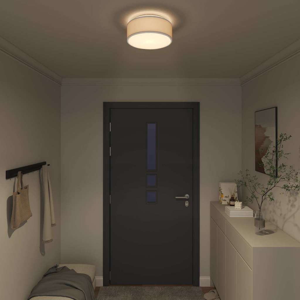 Loftlampe Grå 30 X 13,5 Cm Stof - Billede 3