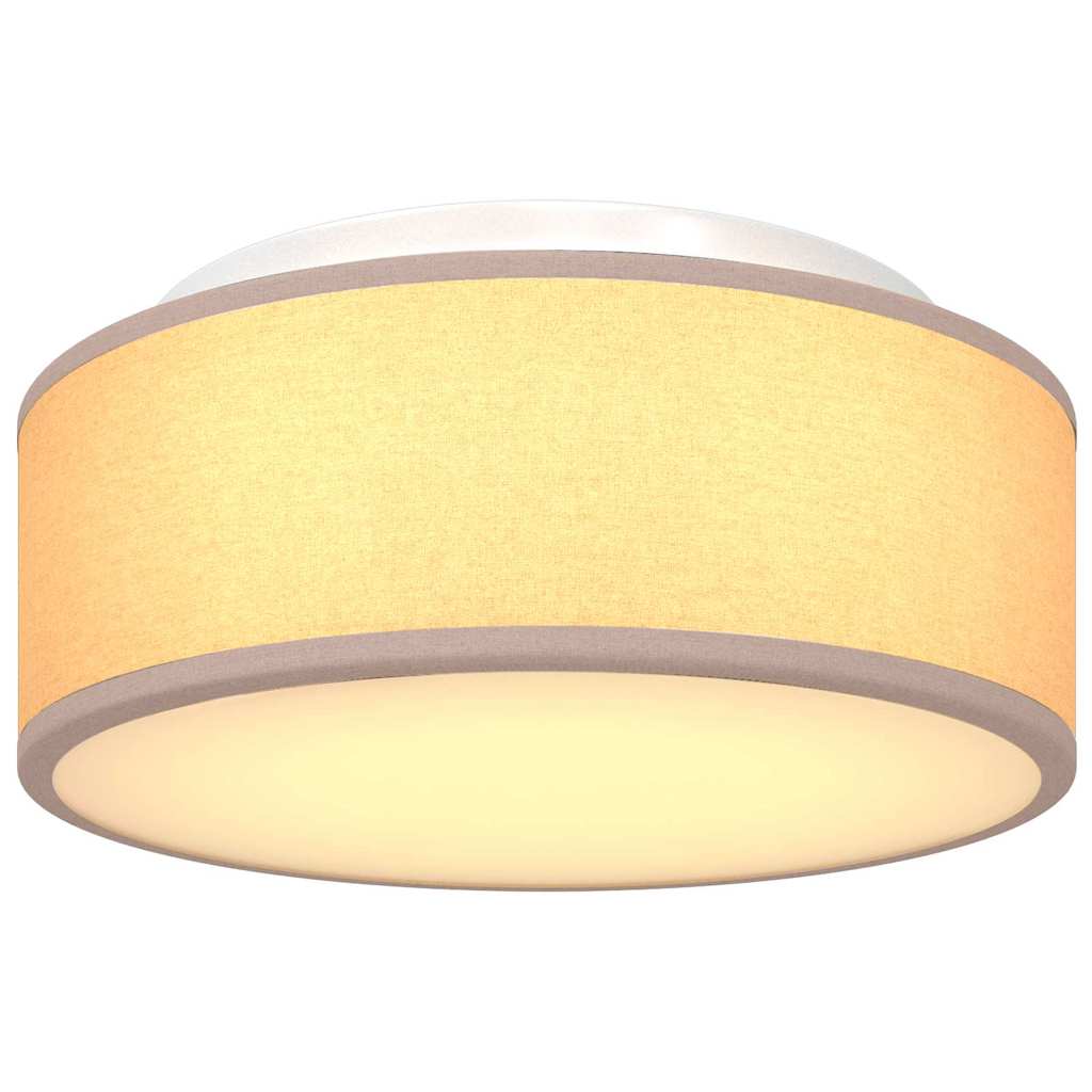 Loftlampe Gråbrun 30 X 13,5 Cm Stof - Billede 10