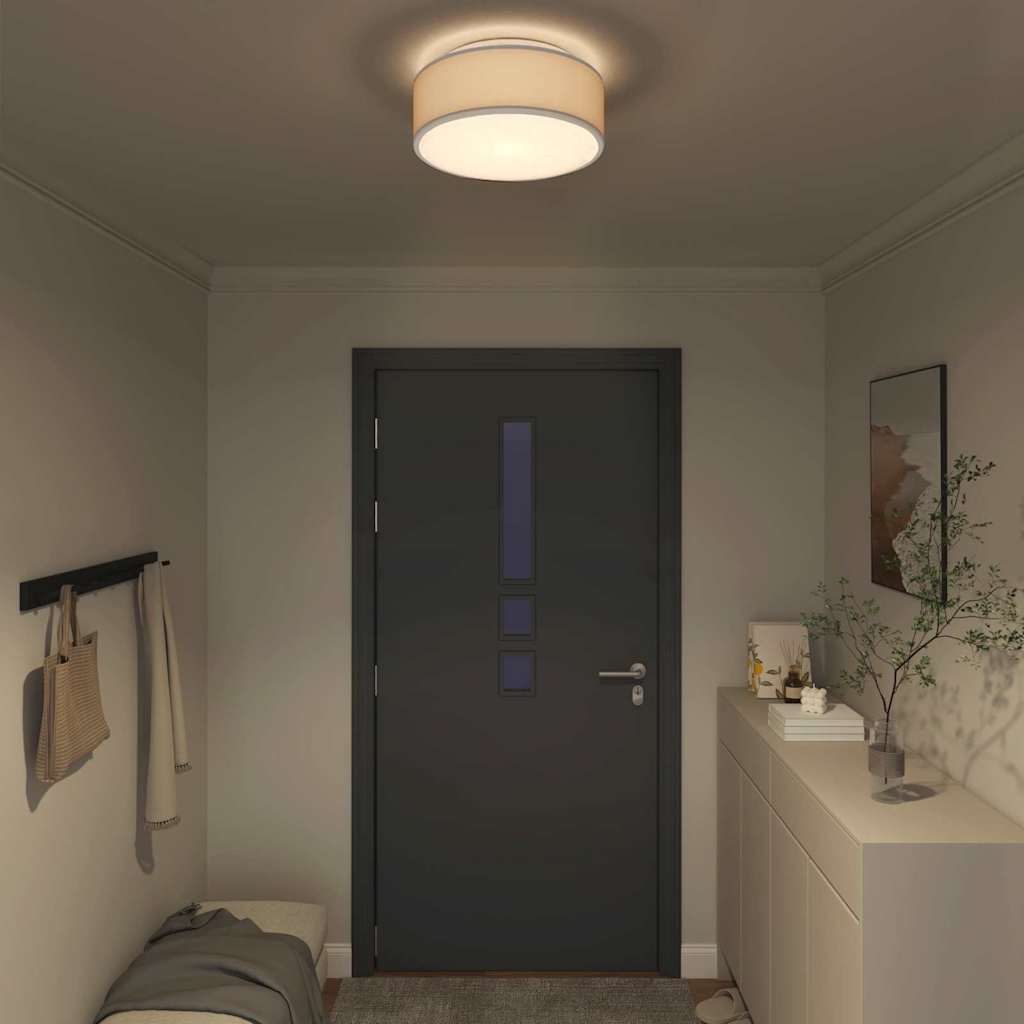 Loftlampe Grå 38 X 13,5 Cm Stof - Billede 3