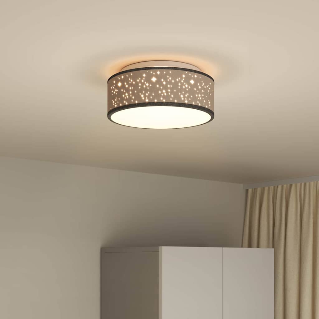 Loftlampe Sort 30 X 13,5 Cm Stof - Billede 4