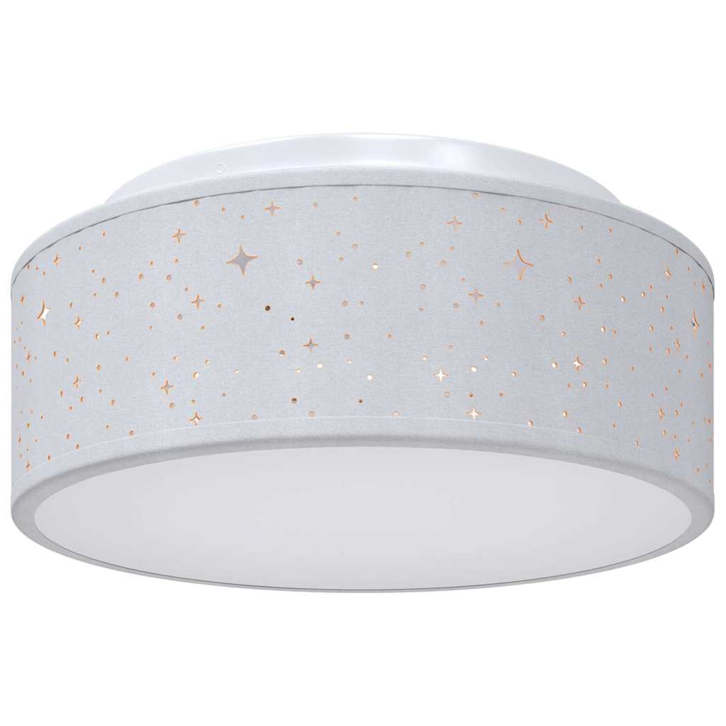 Loftlampe Grå 30 X 13,5 Cm Stof - Billede 2