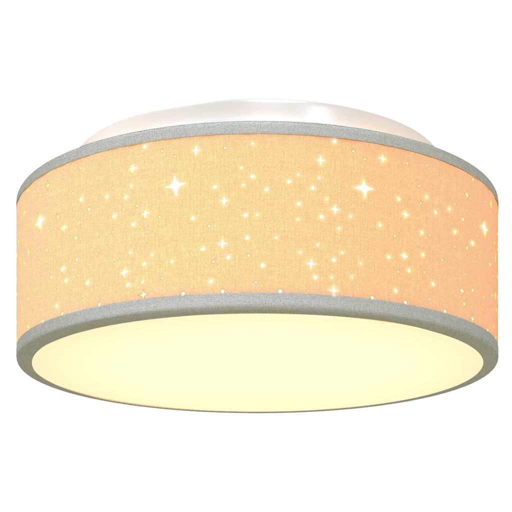Loftlampe Grå 30 X 13,5 Cm Stof - Billede 10