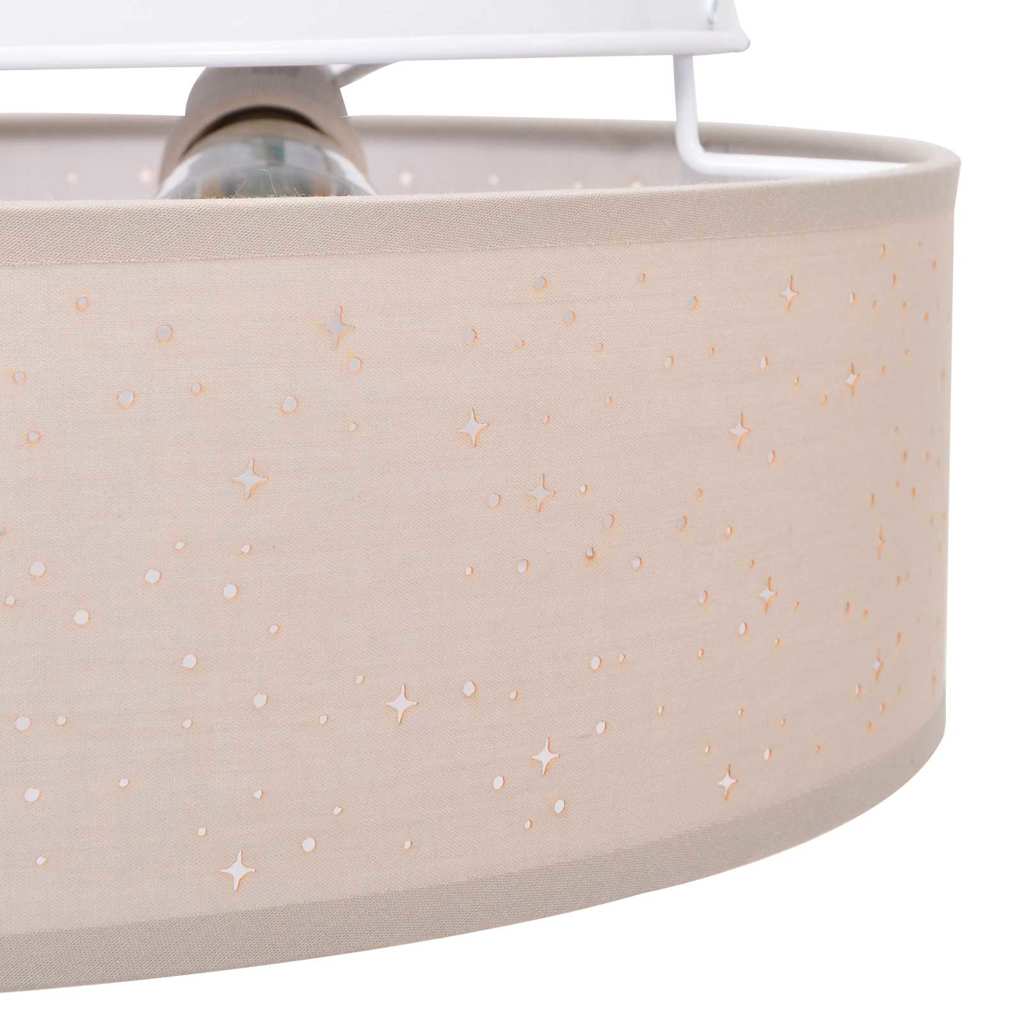 Loftlampe Gråbrun 30 X 13,5 Cm Stof - Billede 8