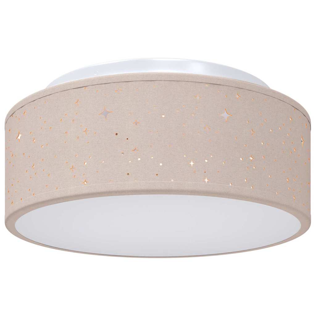 Loftlampe Gråbrun 30 X 13,5 Cm Stof - Billede 2