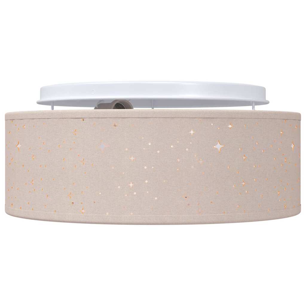 Loftlampe Gråbrun 30 X 13,5 Cm Stof - Billede 5
