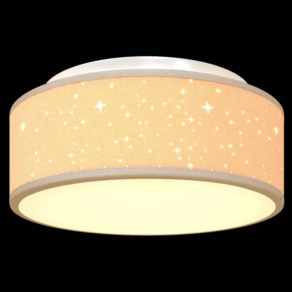 Loftlampe Gråbrun 30 X 13,5 Cm Stof - Billede 11