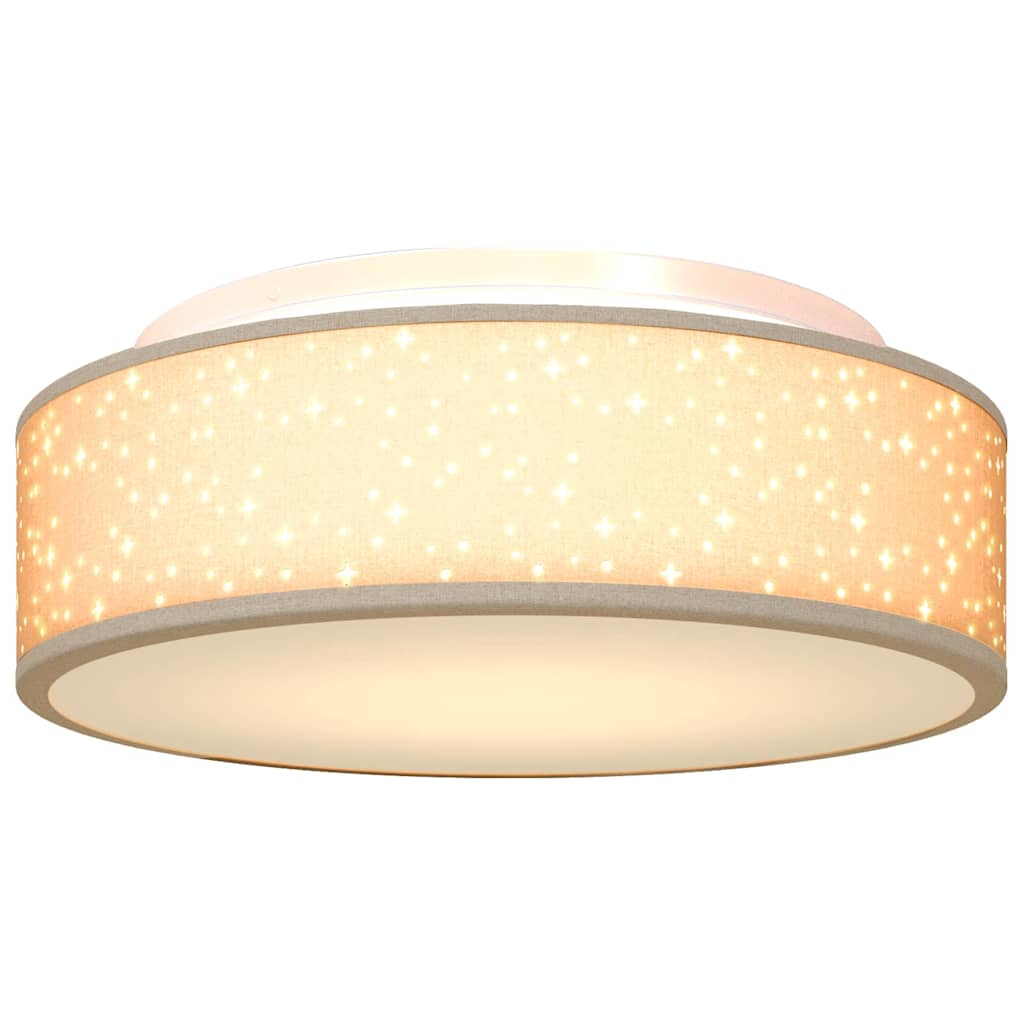 Loftlampe Gråbrun 38 X 13,5 Cm Stof - Billede 10