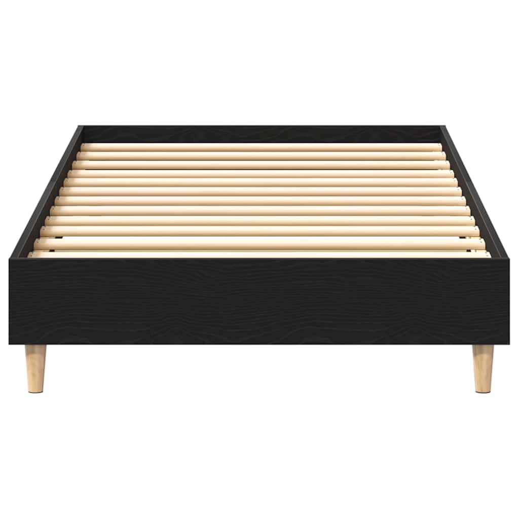 Sengestel Sort Eg 100 200 Cm Konstrueret Træ - Billede 6