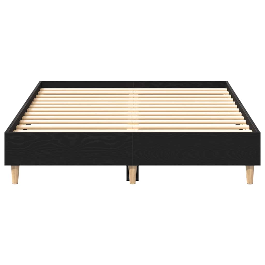 Sengestel Sort Eg 120 190 Cm Konstrueret Træ - Billede 6