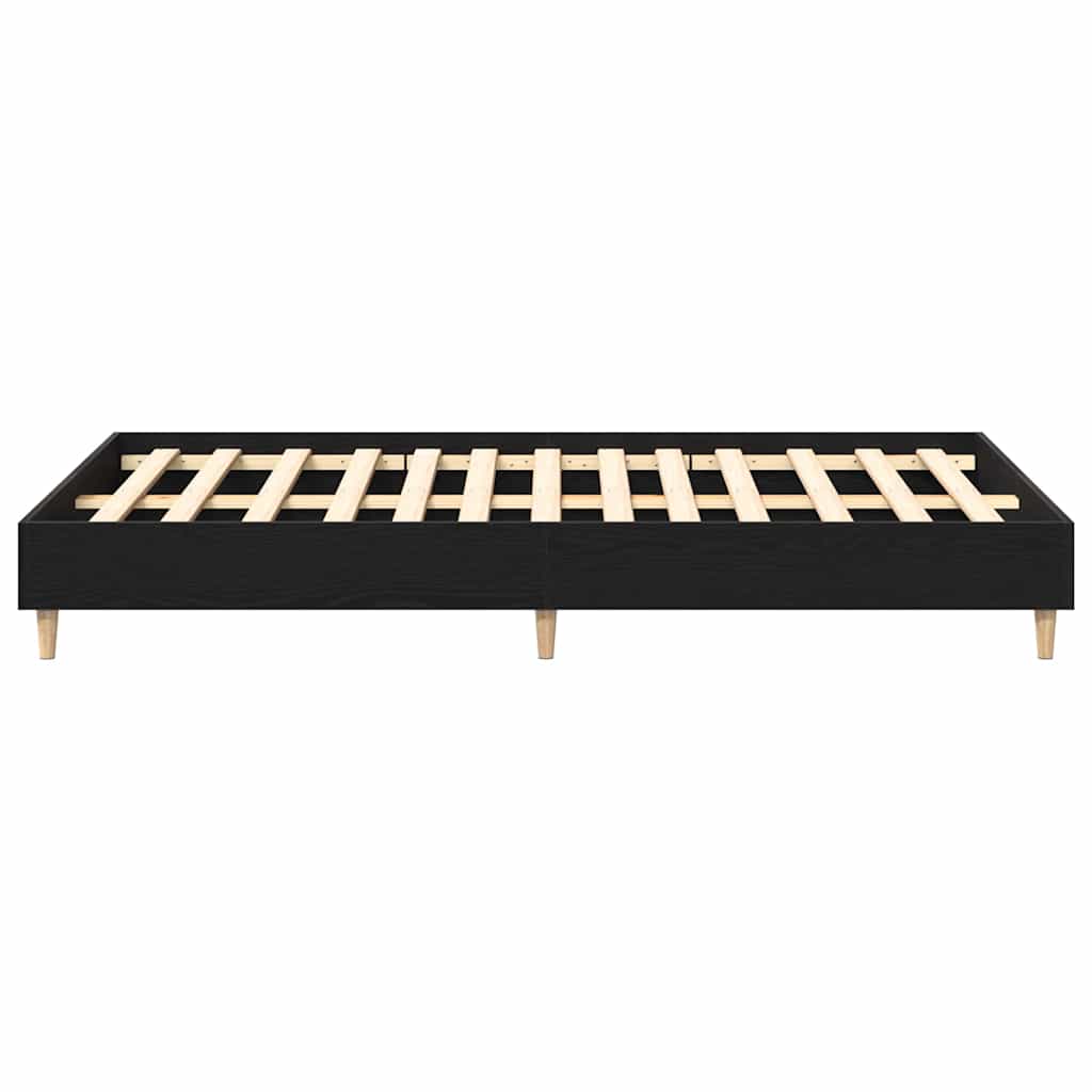Sengestel Sort Eg 120 190 Cm Konstrueret Træ - Billede 7