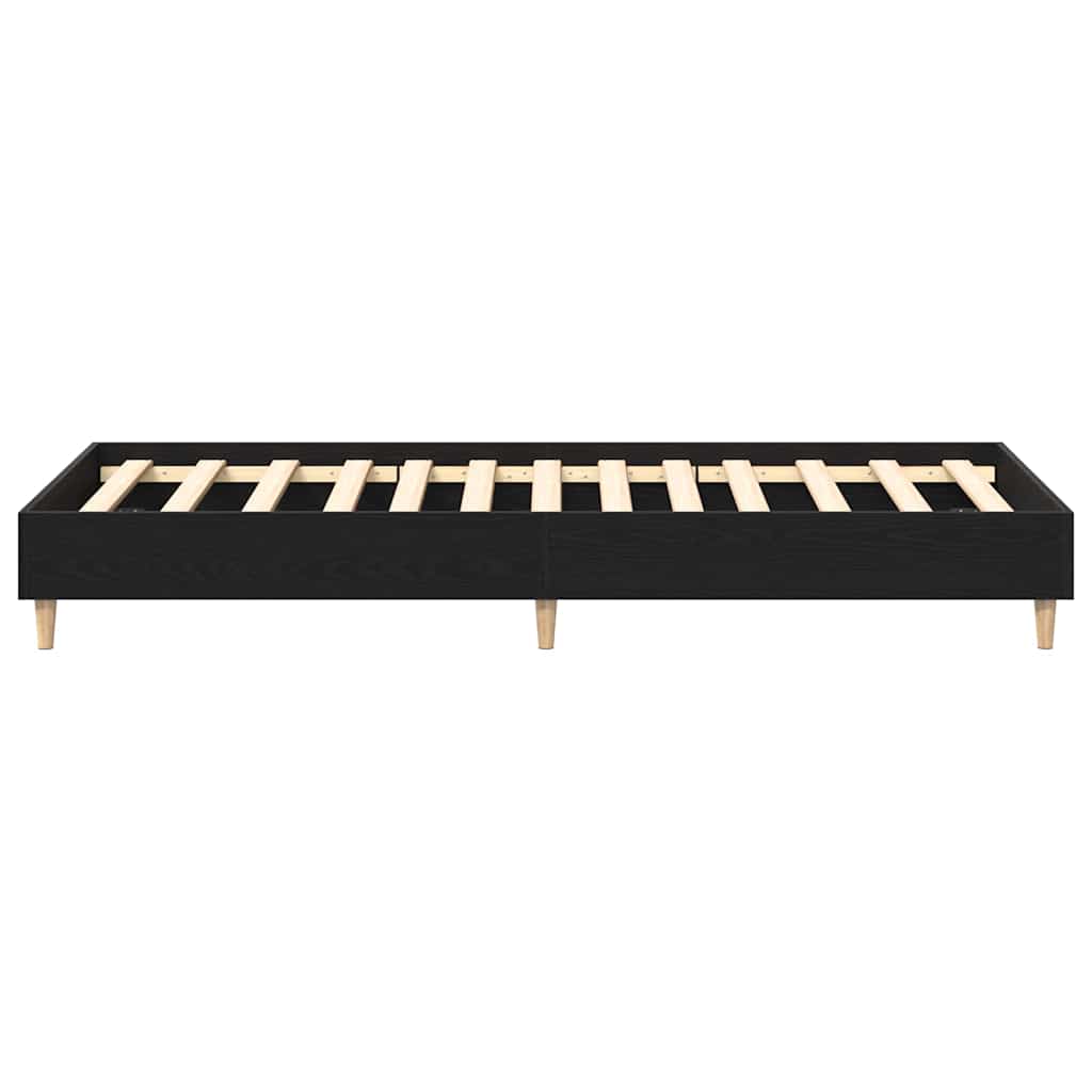 Sengestel Sort Eg 75 190 Cm Konstrueret Træ - Billede 7