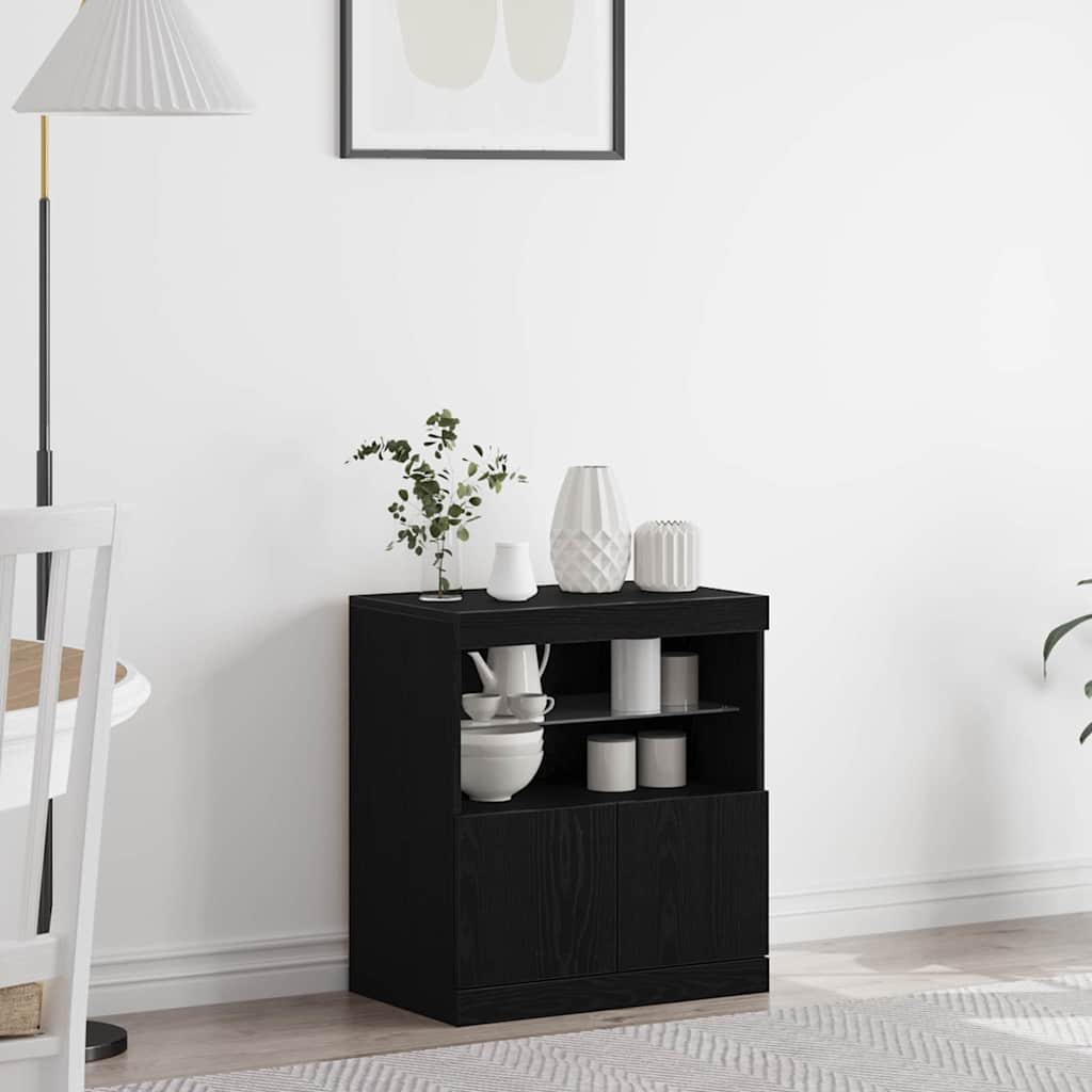 LED Sideboard 60,5 X 37 X 67 Cm Konstrueret Træ - Variant 863029