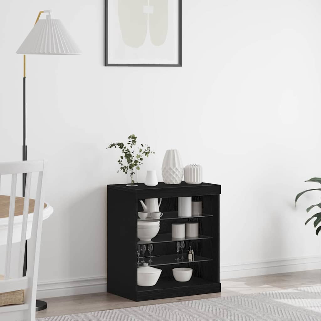 LED Sideboard 60,5 X 37 X 67 Cm Konstrueret Træ - Variant 863044