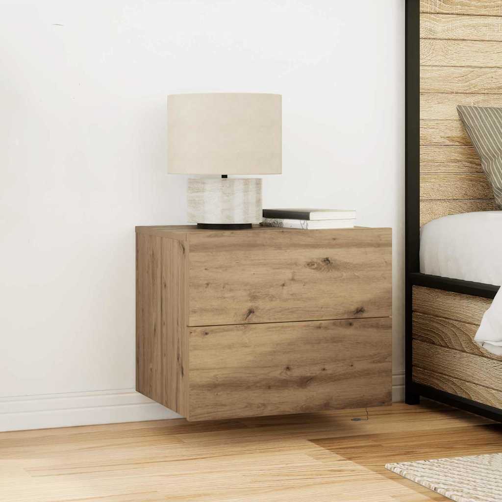Natskab Egetræ 50 X 39 X 41 Cm Konstrueret Træ - Variant 863075