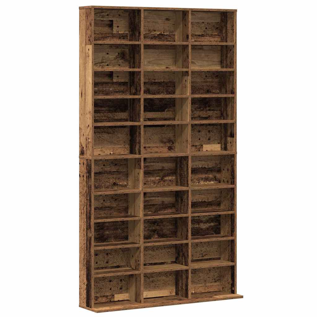 Cd-skab Gammelt Træ 101 X 23 X 177,5 Cm Konstrueret Træ - Billede 2