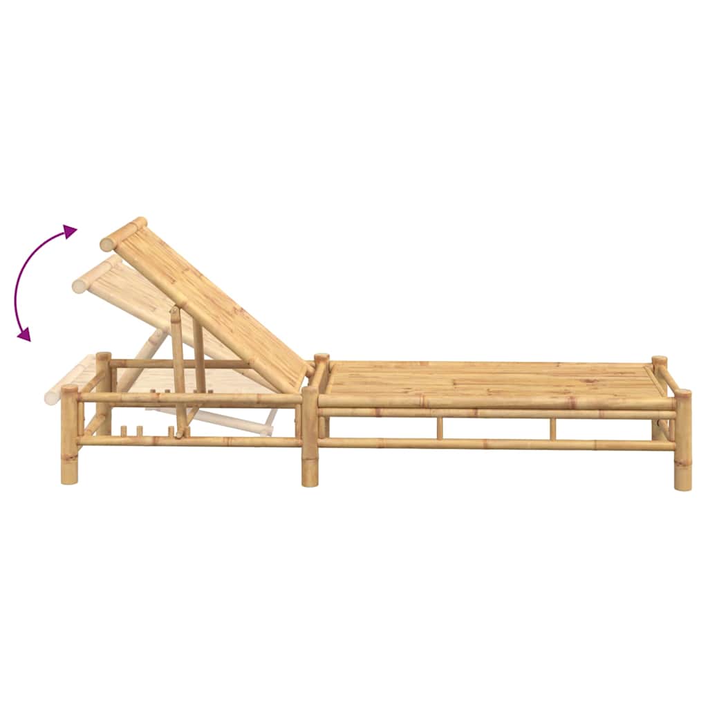 Liggestol Med Hynder 55X199X30 Cm Bambus