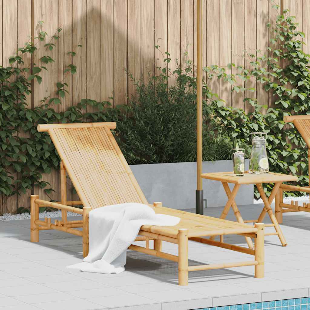 Liggestol Med Hynder 55X199X30 Cm Bambus