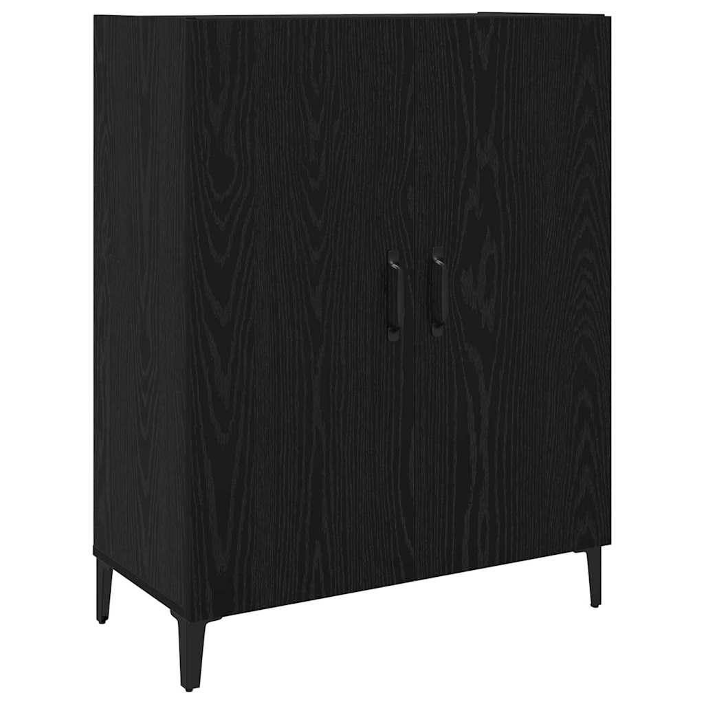 Sideboard Sort Eg 69.5 X 32.5 X 180 Cm Konstrueret Træ - Billede 7