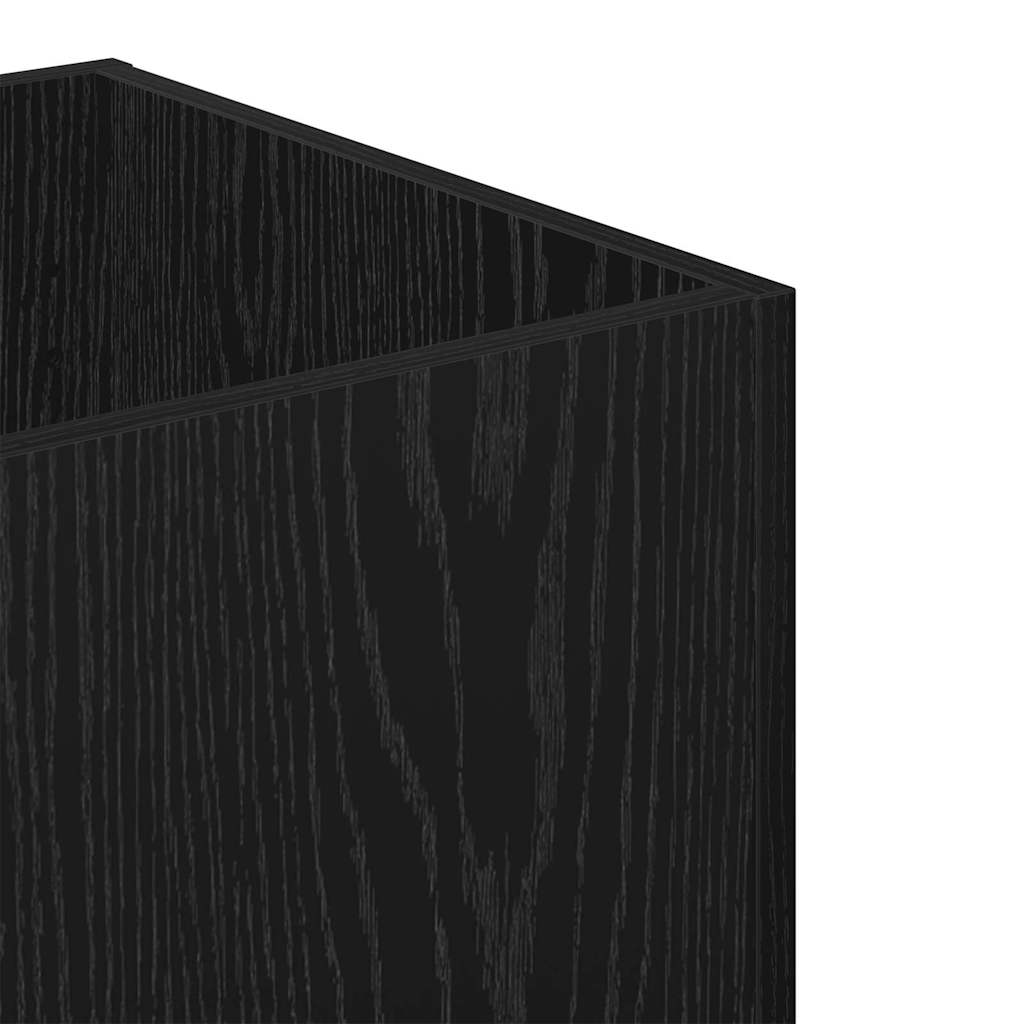 Entremøbelsæt 4 Pcs Sort Eg 80 X 31 X 40 Cm Konstrueret Træ - Billede 13