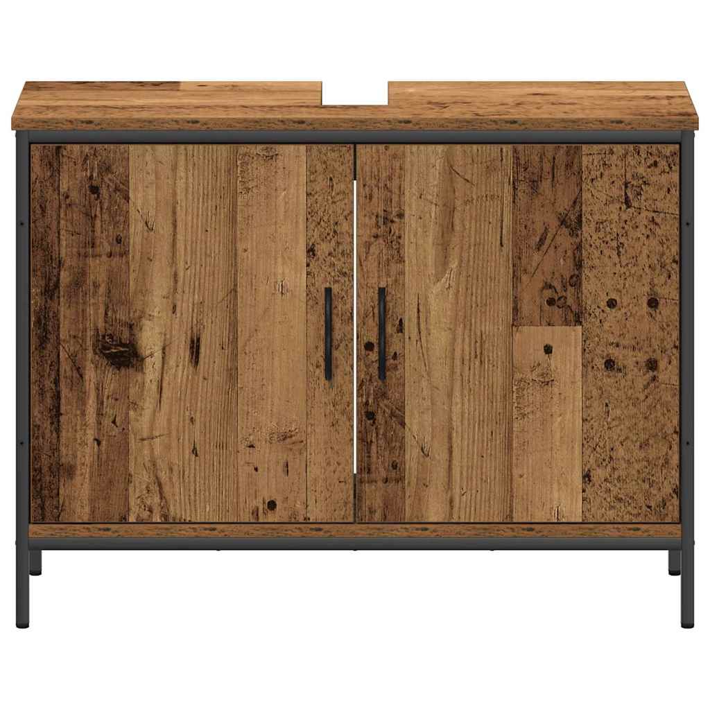 Badeværelsesmøbel Sæt Med Hylde 4 Pcs Brun 33 X 33 X 185.5 Cm - Billede 10