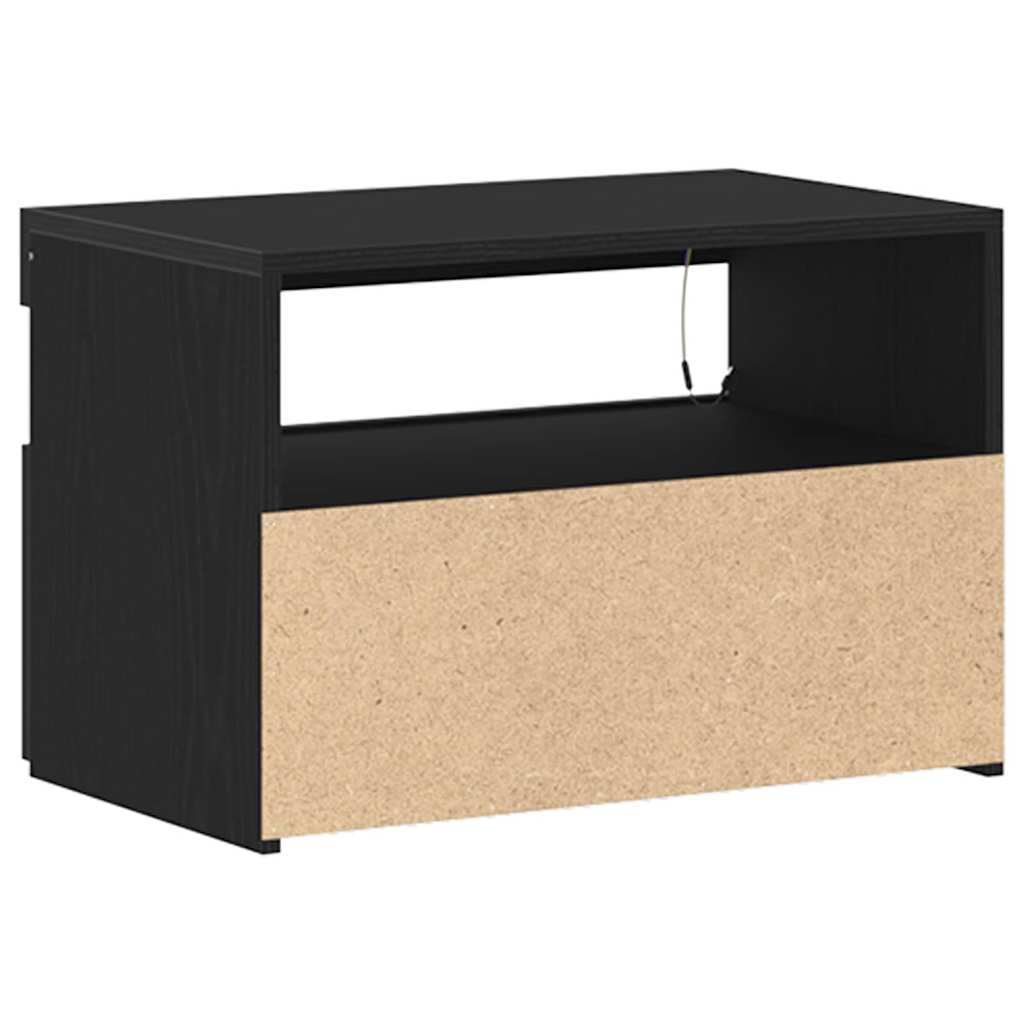 Natskab Sort Eg 60 X 35 X 40 Cm Konstrueret Træ - Billede 10