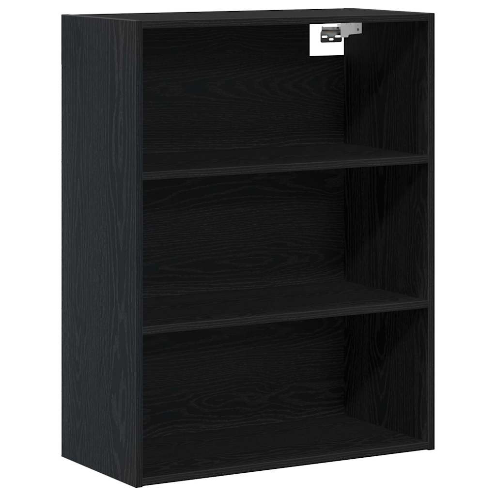 Highboard 2 Pcs Sort Eg 70 X 34 X 180 Cm Konstrueret Træ - Billede 6